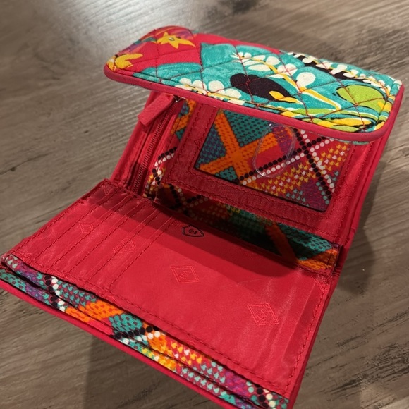 Vera Bradley Riley Rumba Triple Compartment Multicolor Wallet - Picture 3 of 6